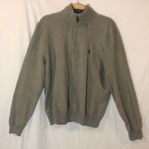 Men’s polo zip up sweater